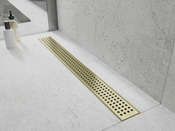 Mexen Flat M08 burkolat vonalelvezetéshez, 50 cm, arany szálcsiszolt - 1A25050