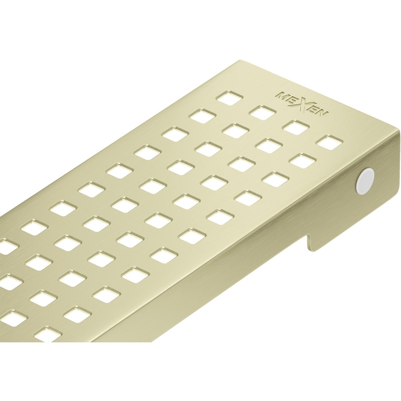 Mexen Flat M08 lineáris lefolyó takaró 60 cm, arany kefélt - 1A25060