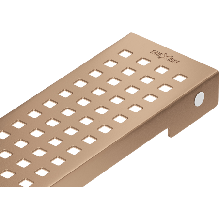 Mexen Flat M08 lineáris lefolyó takaró 70 cm, kefélt réz - 1C25070