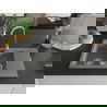Mexen Gaspar Chiuvetă de granit de 1,5 compartiment cu picurător mic 737 x 475 mm, Gri - 6507731505-71