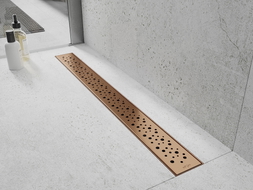 Mexen Flat Masca M12 pentru scurgere liniară 90 cm, cupru periat - 1C21090