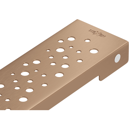 Masca Mexen Flat M12 pentru scurgere liniară 100 cm, cupru periat - 1C21100