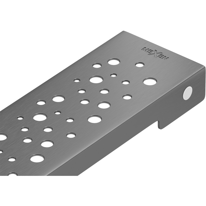 Mexen Flat M12 vonalmenti vízelvezető fedele 60 cm-es szürke kefélt - 1E21060