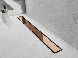 Mexen Flat M13 masca 2în1 pentru rigolă liniară 50 cm, aur roz - 1619050