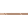 Mexen Flat M13 masca 2în1 pentru rigolă liniară 50 cm, aur roz - 1619050