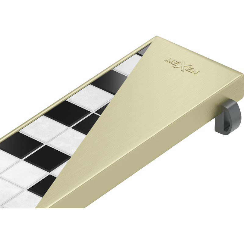 Mexen M13 mască 2în1 pentru scurgere liniară 70 cm, auriu periat - 1A19070