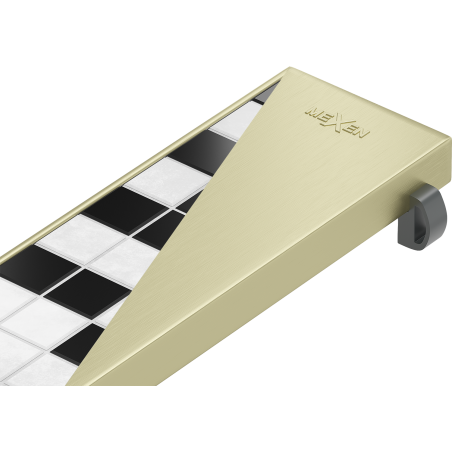 Mexen M13 2 az 1-ben burkolat vonalmenti lefolyóhoz 70 cm, arany szálcsiszolt - 1A19070