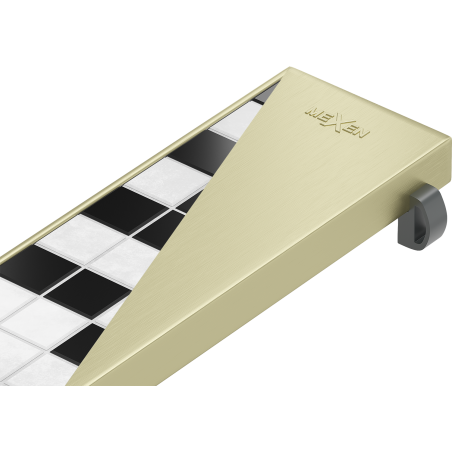 Mexen M13 két az egyben takaróelem vonali lefolyóhoz 80 cm, arany szálcsiszolt - 1A19080