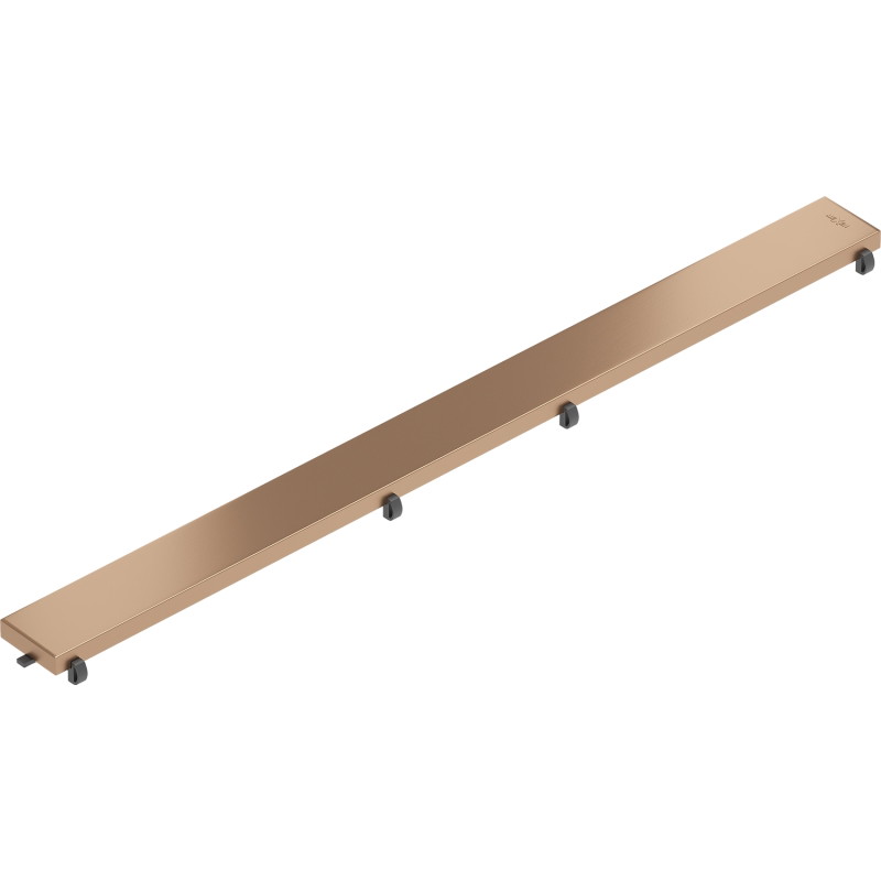 Mexen Flat M13 kétfunkciós burkolat vonalmenti lefolyóhoz 50 cm, kefeolt réz - 1C19050