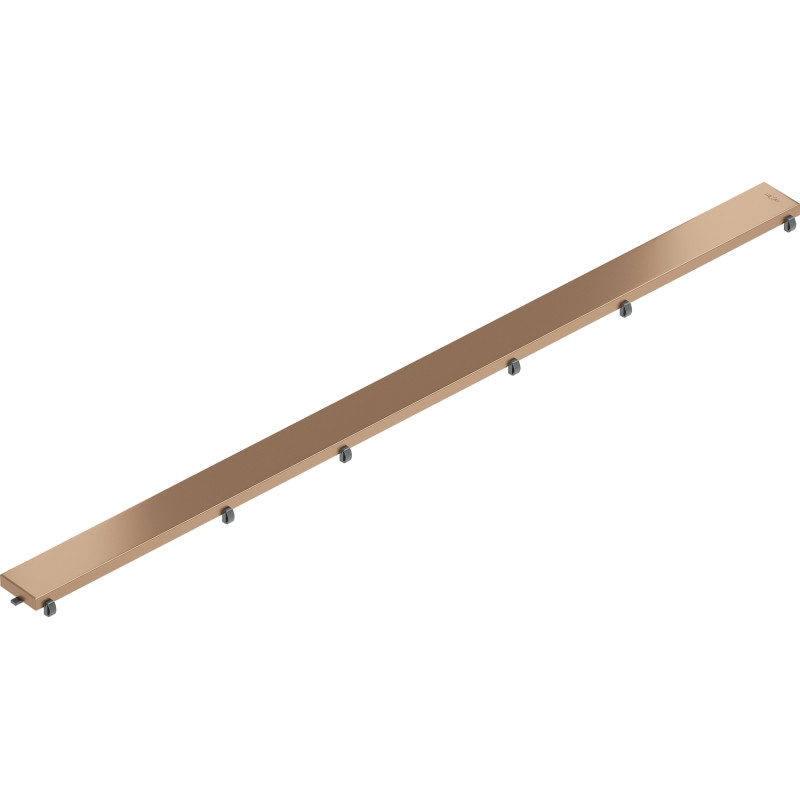 Mexen Flat M13 dekorbetét 2 az 1-ben vonali lefolyóhoz, 80 cm, szálcsiszolt réz - 1C19080