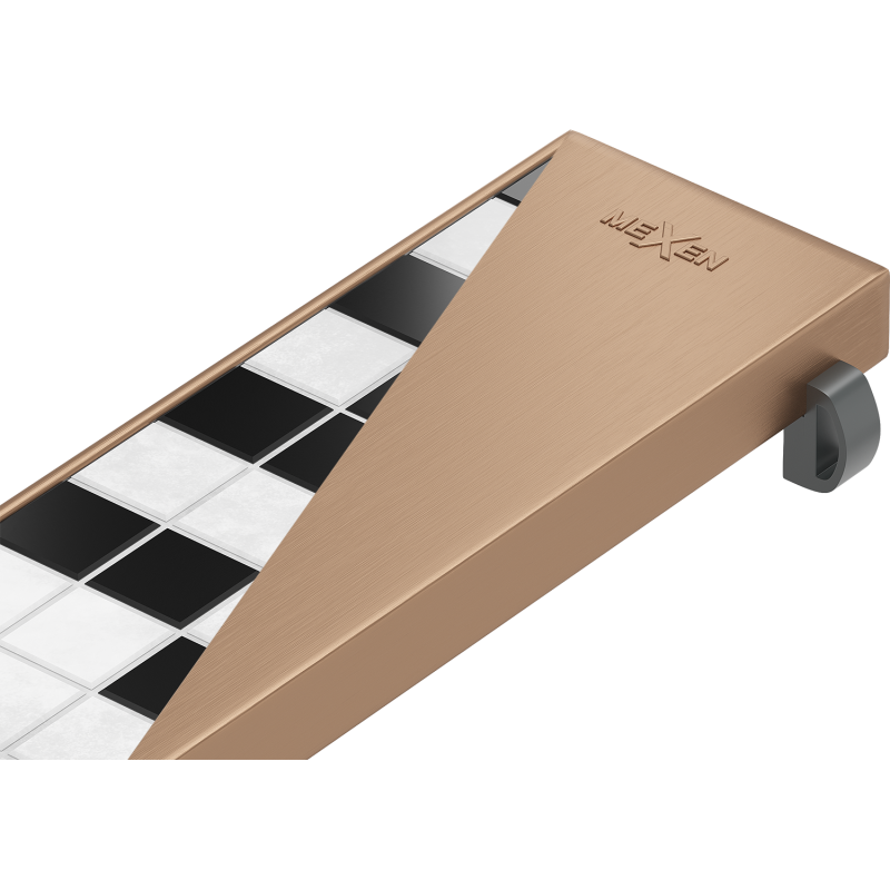 Mexen Flat M13 mască 2 în 1 pentru scurgere liniară 100 cm, cupru periat - 1C19100