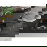 Mexen Gaspar Chiuvetă de granit de 1,5 compartiment cu picurător mic 737 x 475 mm, Neagră/Auriu metalic - 6507731505-75