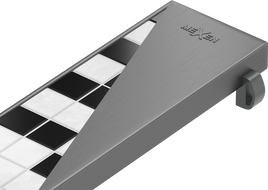 Mexen Flat M13 2 az 1-ben burkolat vonalmenti lefolyóhoz, 80 cm, gun gray kefe hatású - 1E19080