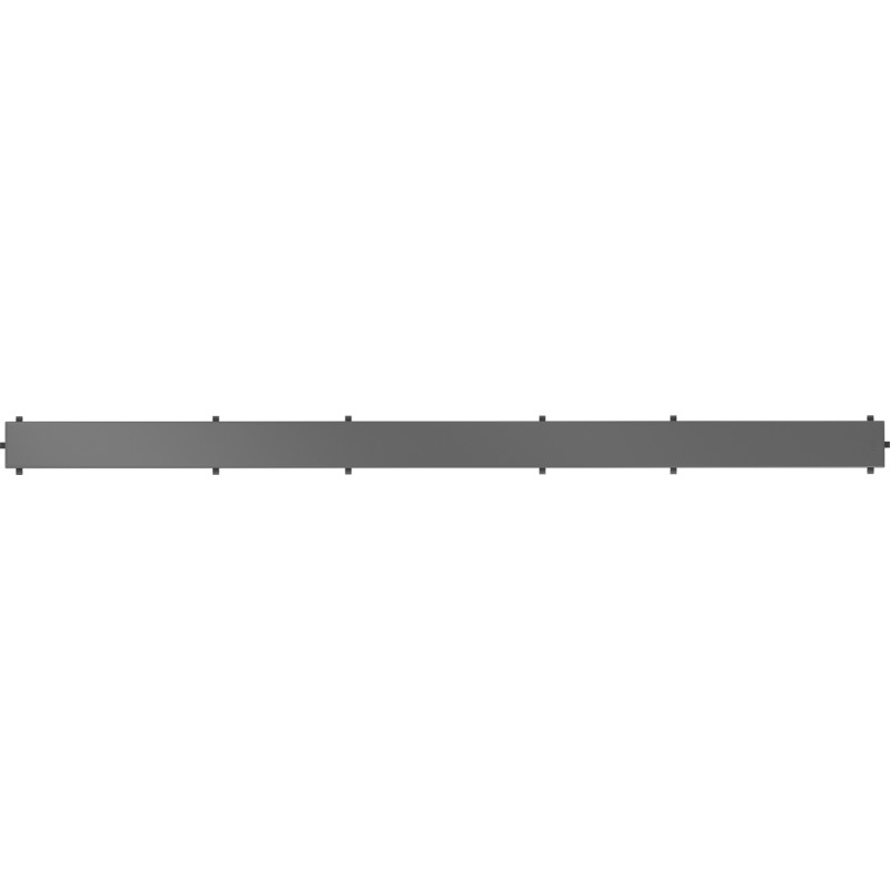 Mexen Flat M13 mască 2în1 pentru sifon de duș liniar 80 cm, gri metalizat periat - 1E19080