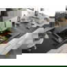 Mexen Gaspar Chiuvetă de granit de 1,5 compartiment cu picurător mic 737 x 475 mm, Neagră/Auriu metalic - 6507731505-75