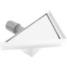 Mexen Flat-T M13 rigolă de podea triunghiulară 20 x 20 cm, albă - 1210320