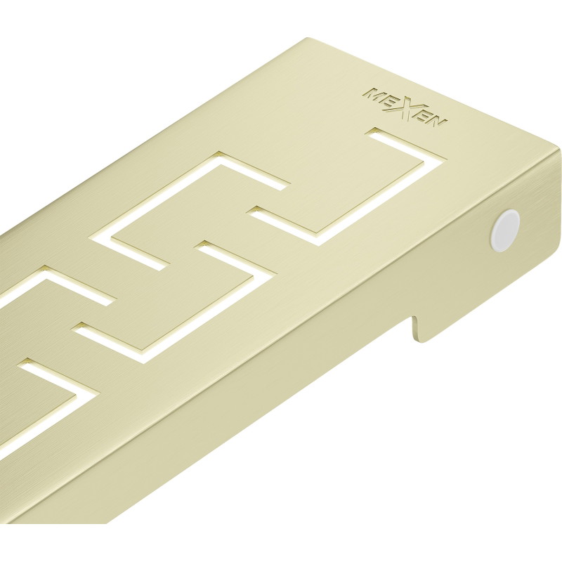 Mexen Flat M15 capac pentru rigolă de 90 cm, auriu periat - 1A24090