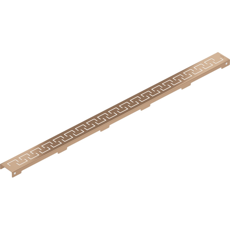 Mexen Flat M15 burkolat lineáris lefolyóhoz 90 cm, szálcsiszolt réz - 1C24090