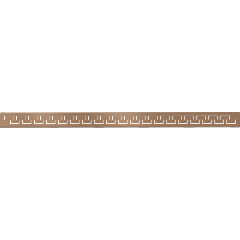 Mexen Flat M15 burkolat lineáris lefolyóhoz 90 cm, szálcsiszolt réz - 1C24090