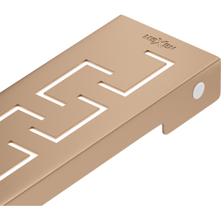 Mexen Flat M15 burkolat a 100 cm-es lineáris lefolyóhoz, kefélt réz - 1C24100