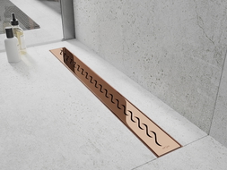 Mexen Flat M18 capac pentru scurgere liniară 60 cm, aur roz - 1623060
