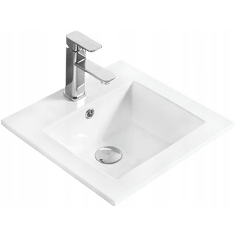 Mexen Stella chiuvetă încastrată în blat 41 x 41 cm, albă - 25454100