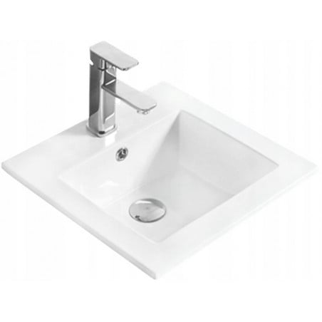Mexen Stella chiuvetă încastrată în blat 41 x 41 cm, albă - 25454100