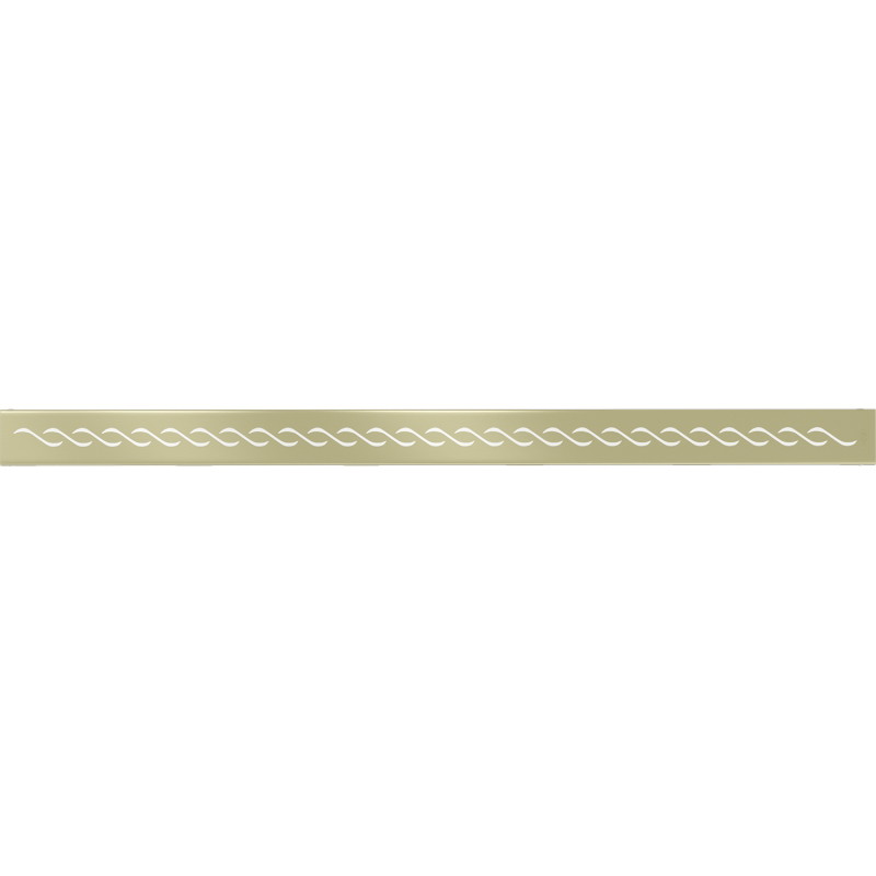 Mexen Flat Mască de scurgere liniară M18 80 cm, aurie periată - 1A23080
