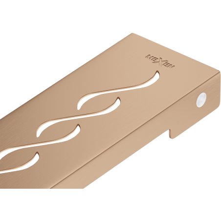 Mexen Flat M18 burkolat a 60 cm-es vonalmenti lefolyóhoz, selyemfényű réz - 1C23060