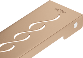 Mexen Flat M18 lineáris lefolyófedél 60 cm-es, sörtét réz - 1C23060