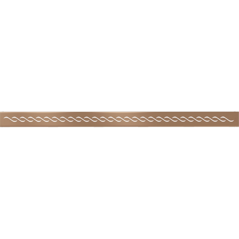 Mexen Flat M18 masca pentru scurgere liniară 80 cm, cupru periat - 1C23080