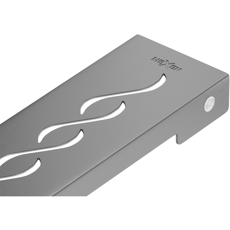 Mexen Flat M18 takarás a 80 cm-es vonalmenti lefolyóhoz, kefélt gun gray - 1E23080