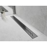 Mexen Flat M18 masca pentru rigolă de scurgere 80 cm, gri pistol periat - 1E23080