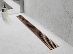 Mexen Flat Mască M33 pentru scurgere liniară 70 cm, cupru periat - 1C33070
