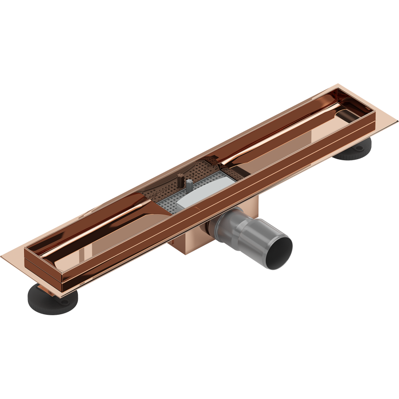 Mexen Flat corp pentru scurgerea liniară de 50 cm, aur roz - 1615050