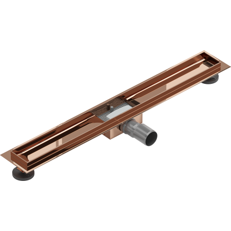 Mexen Flat Vonalmenti lefolyóház 70 cm, rózsaarany színben - 1615070