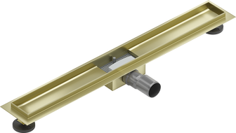 Mexen Flat corp pentru scurgere liniară 80 cm, auriu periat - 1A15080