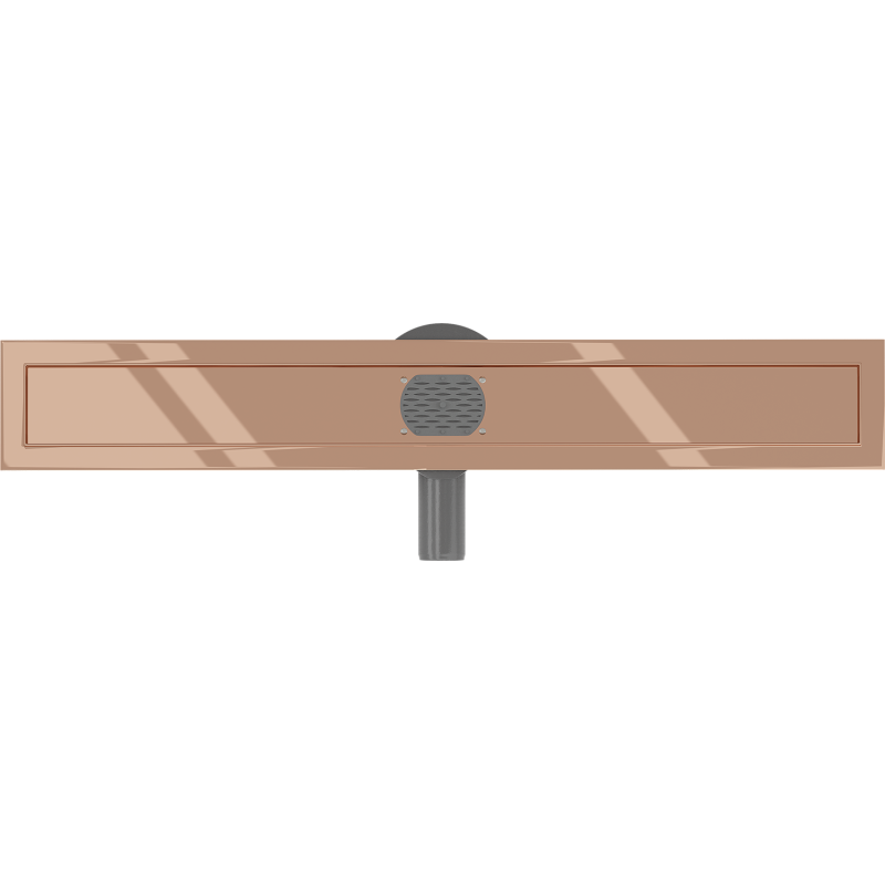 Mexen Flat 360° corp de scurgere liniară rotativ 50 cm, aur roz - 1640050