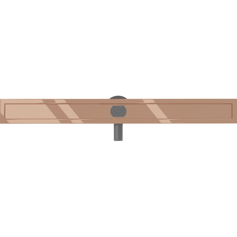 Mexen Flat 360° corp pentru scurgere liniară rotativă 80 cm, aur roz - 1640090