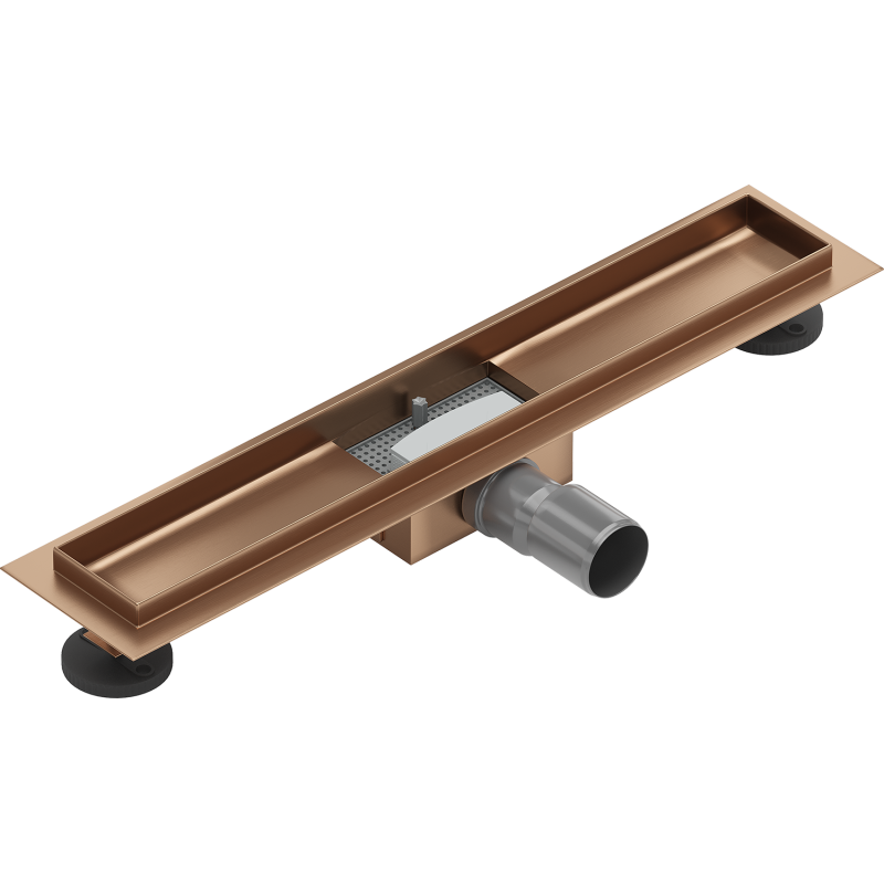 Mexen Flat corp pentru drenaj liniar 50 cm, cupru periat - 1C15050