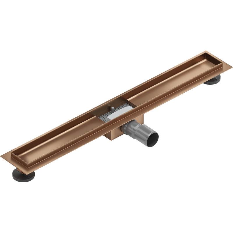 Mexen Flat corp pentru scurgere liniară 80 cm, cupru periat - 1C15080