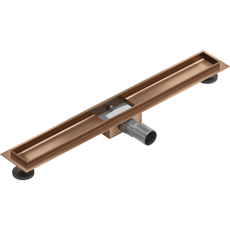 Mexen Flat 80 cm-es lineáris lefolyótest, szálcsiszolt réz - 1C15080