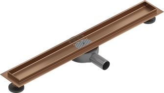 Mexen Flat 360° corp pentru scurgere liniară rotativă 60 cm, cupru periat - 1C40060