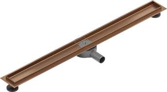 Mexen Flat 360° carcasă pentru scurgere liniară rotativă 100 cm, cupru periat - 1C40100