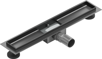 Mexen Flat 60 cm-es lineáris lefolyótest, szálcsiszolt gun gray - 1E15060