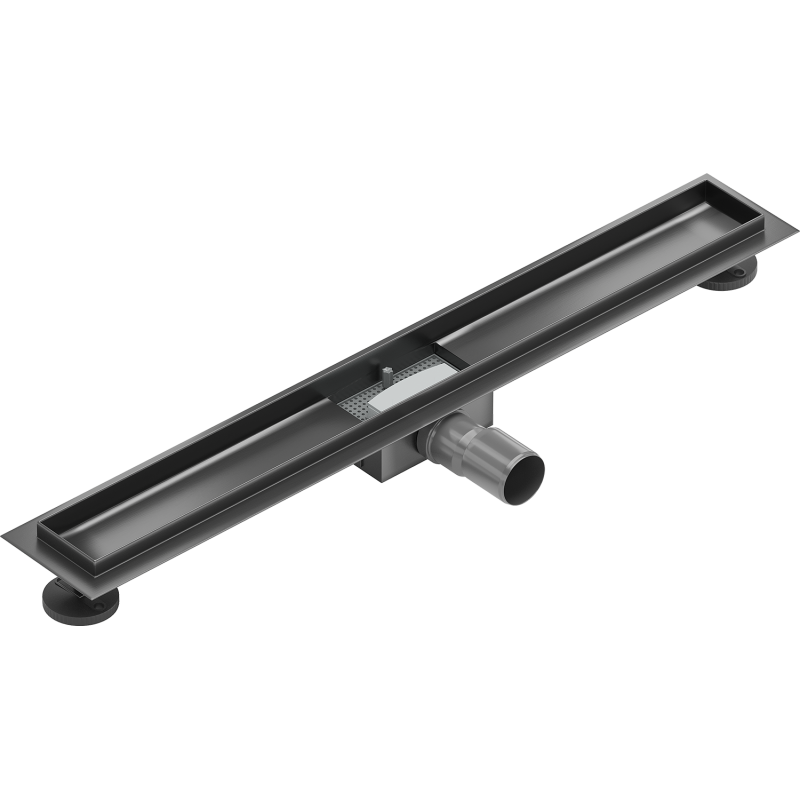 Mexen Flat 80 cm-es lineáris lefolyóház, pisztoly szürke kefélt - 1E15080