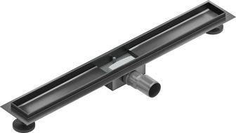 Mexen Flat 80 cm-es lineáris lefolyóház, pisztoly szürke kefélt - 1E15080