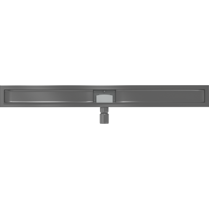 Mexen Flat 100 cm-es vonalmenti lefolyótest, gun gray kefe szálcsiszolt - 1E15100