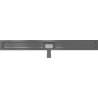 Mexen Flat 100 cm-es vonalmenti lefolyótest, gun gray kefe szálcsiszolt - 1E15100