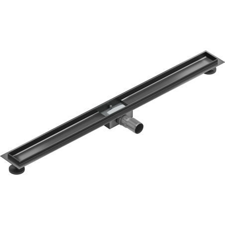 Mexen Flat 100 cm-es vonalmenti lefolyótest, gun gray kefe szálcsiszolt - 1E15100